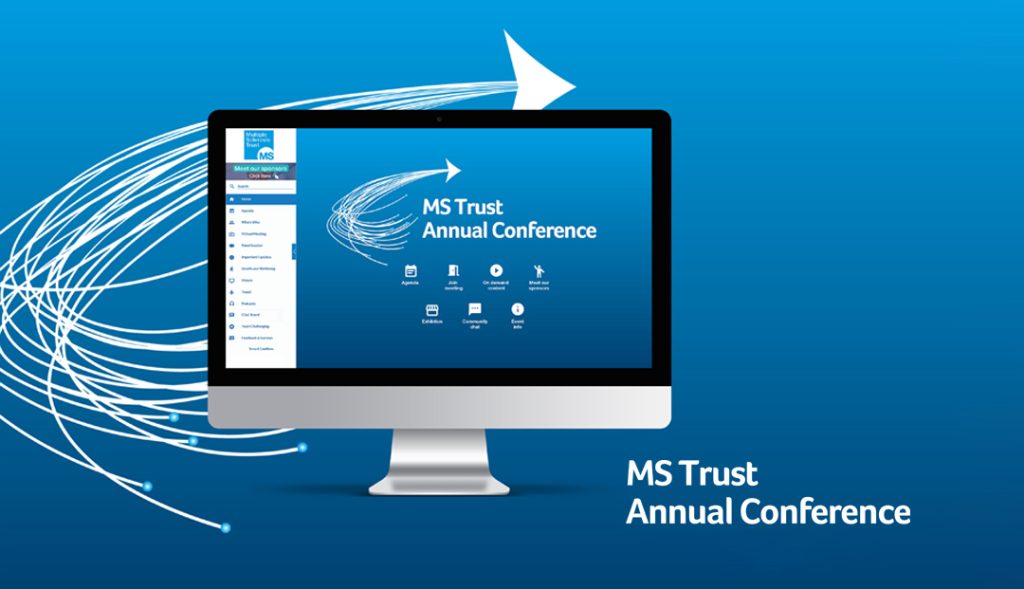 case study production bureau delivering the MS Trust annual conference online portal