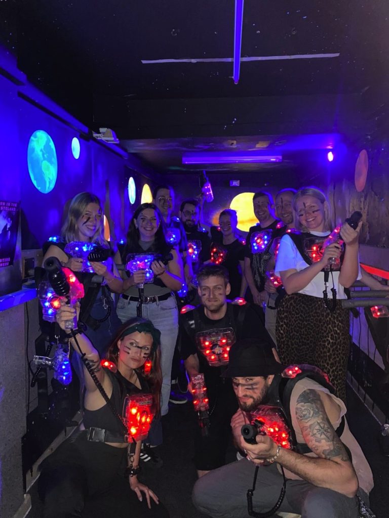 production bureau social committee career benefits laser quest