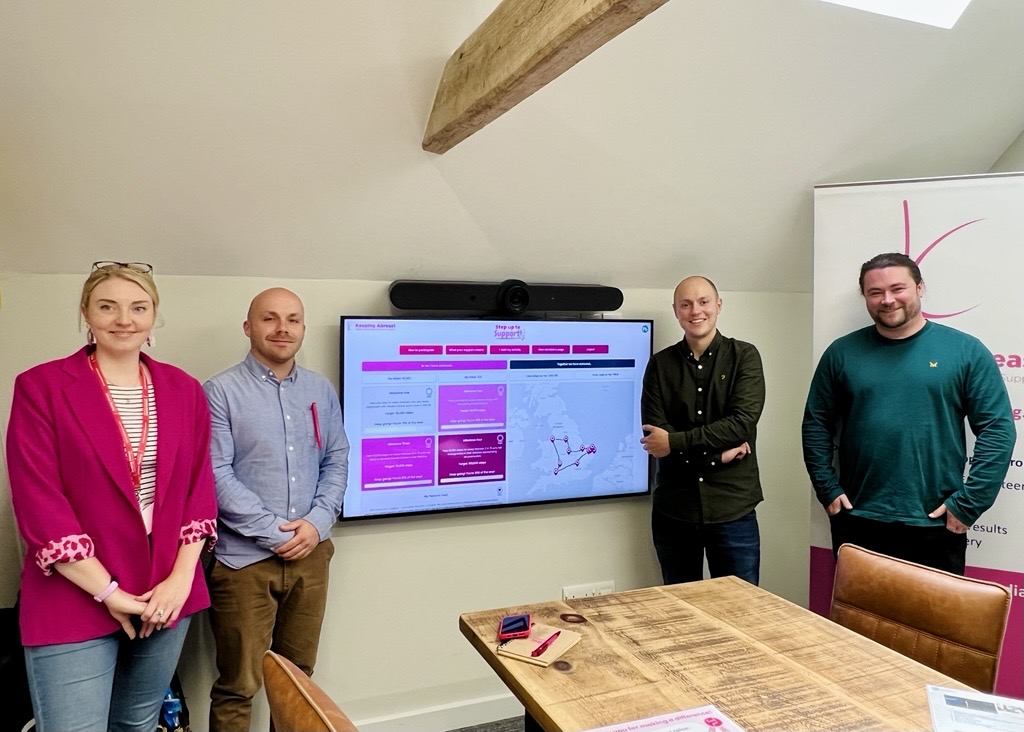 keeping abreast step up to support mobile application made by production bureau digital team for raising awareness and money for breast cancer